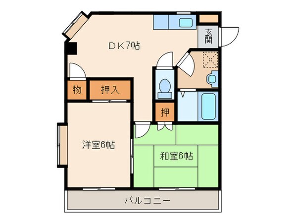 グリーンハイツ東山の物件間取画像